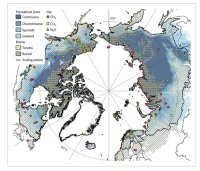 Arctic permafrost zone